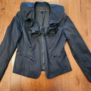 Lafayette 148 new york women's navy blue jacket in size 10